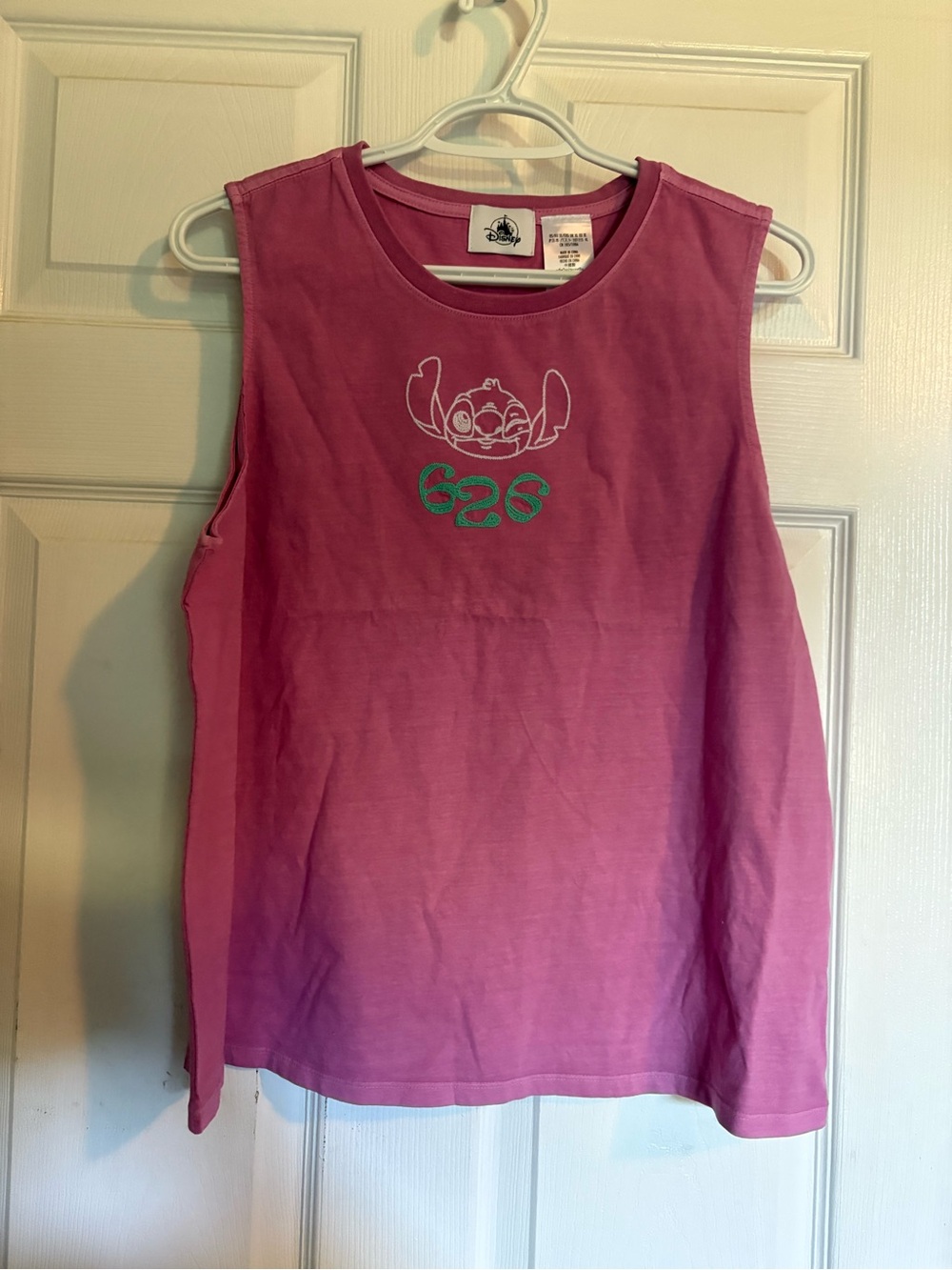 Disney Purple Pink  Stitch Muscle Tank
